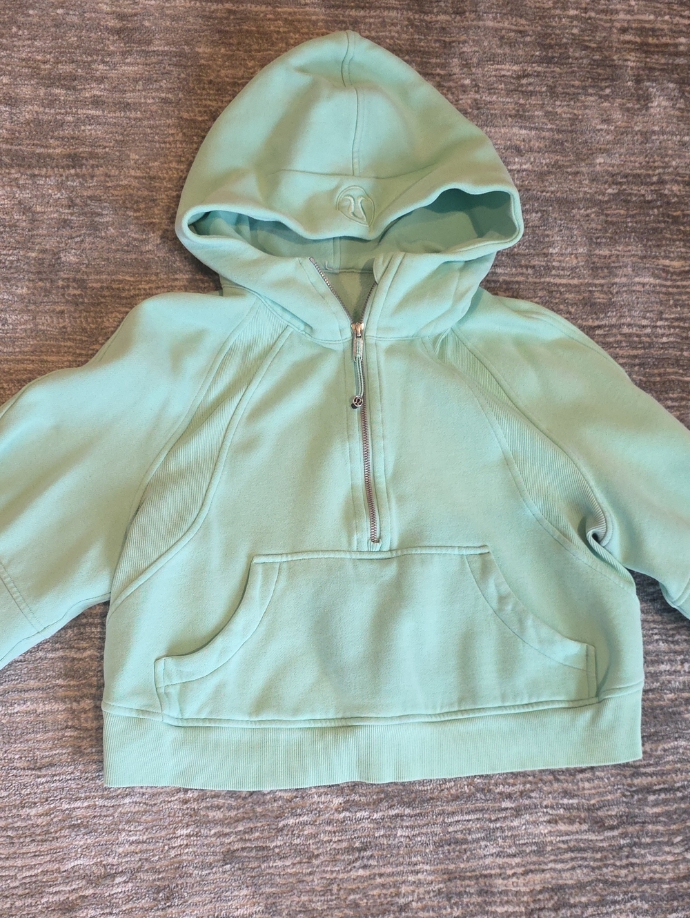 lululemon athletica Mint Green Half-Zip Hoodie
